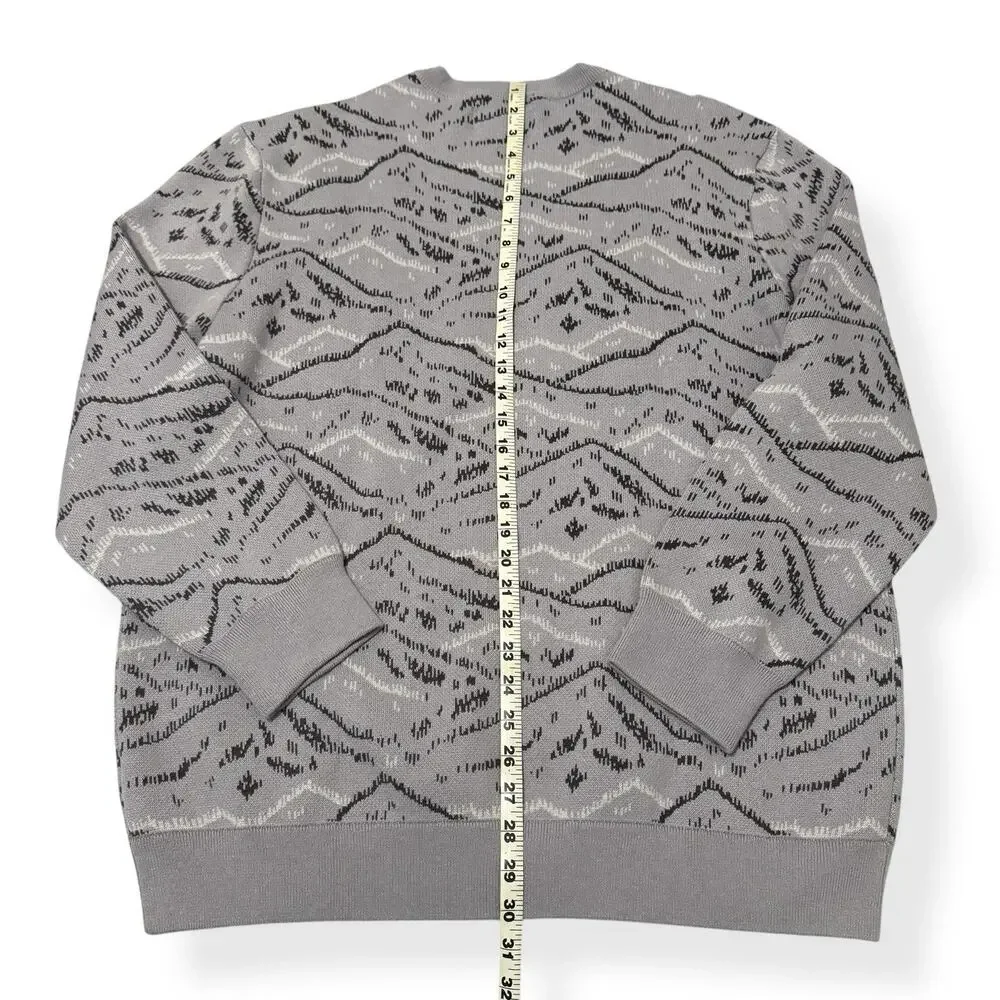 Mizzen+ Main Hillcrest Crewneck Sweater Gray Men's Size XXL New